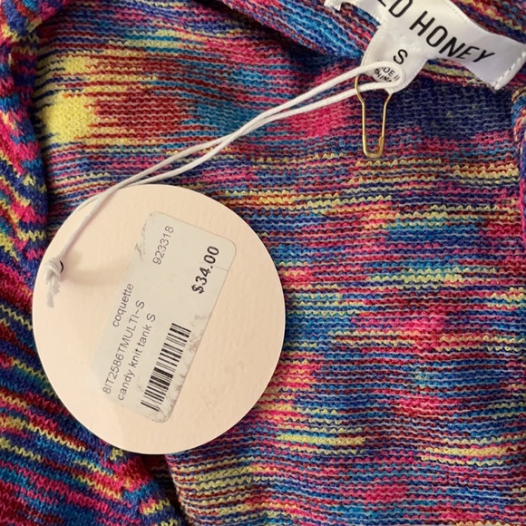 Wild Honey Colorful Knit Top - Picture 3 of 3